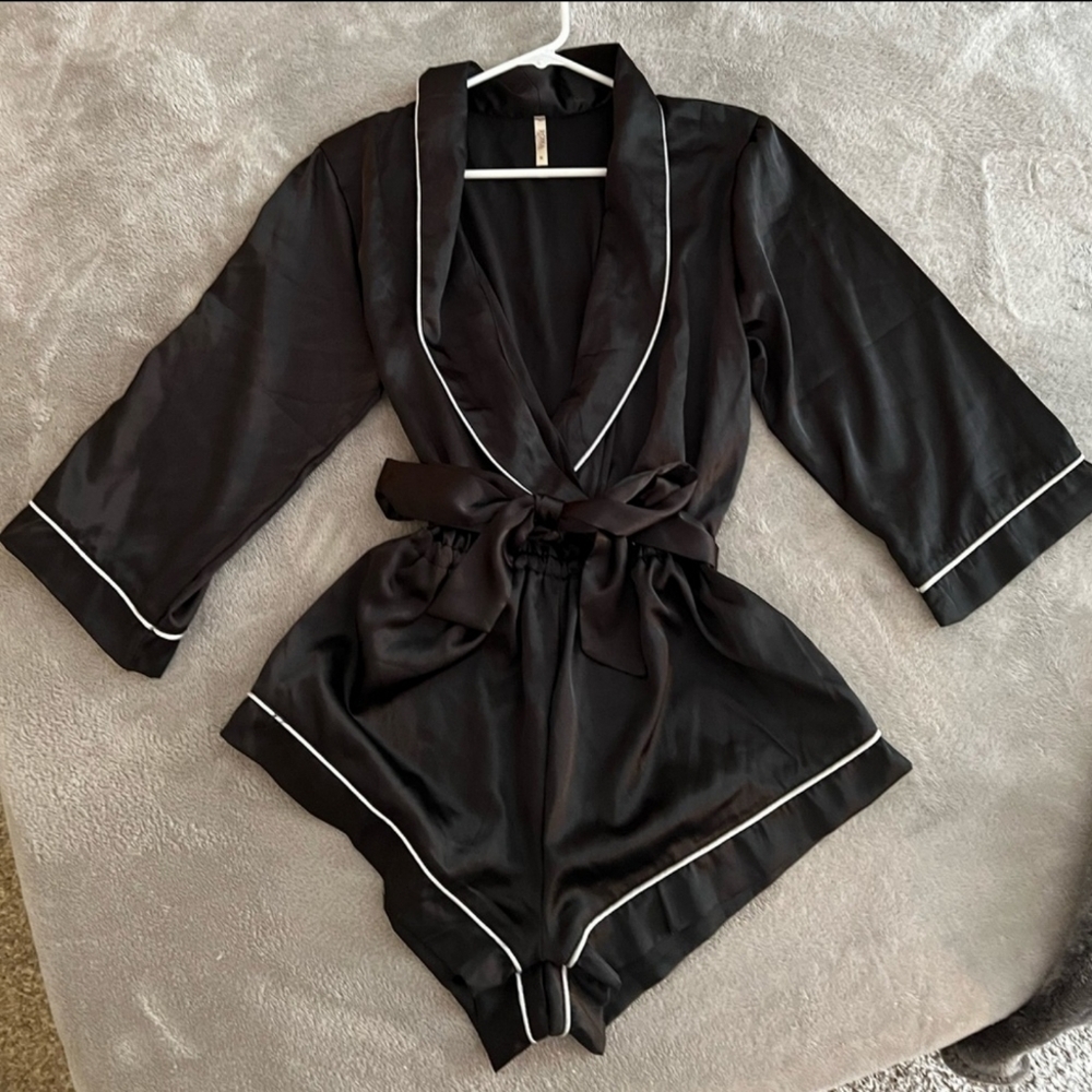 Fashion Nova Silk Romper